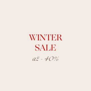 WINTER SALE IS HERE! ⛄️ Už v úterý 30. 12. spouštíme Winter Sale - SLEVY AŽ 40% na stovky pečlivě vybraných kousků. Pokud...